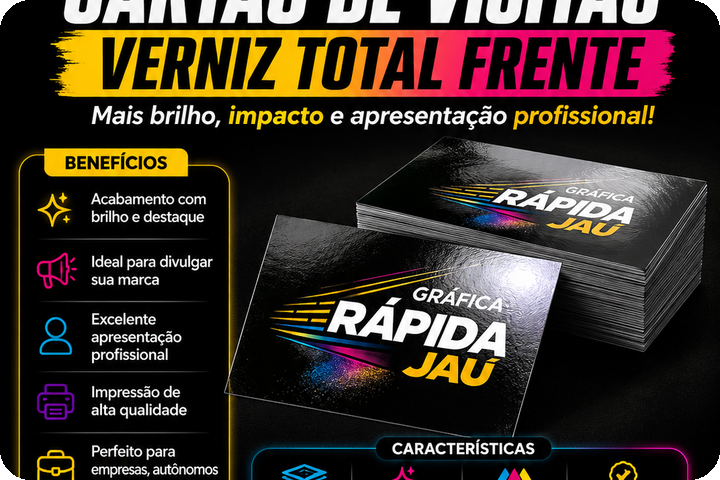 Cartões de Visita - Gráfica Rápida Jaú